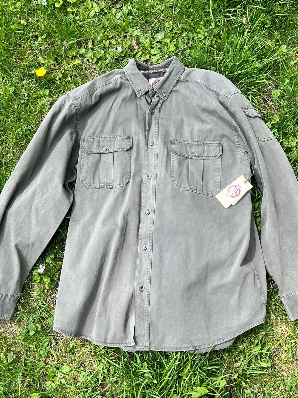 NWT Field and Forest Men's Long Sleeve Button Down Shirt Olive Green XL